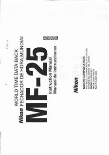 Nikon Backs - all manual. Camera Instructions.